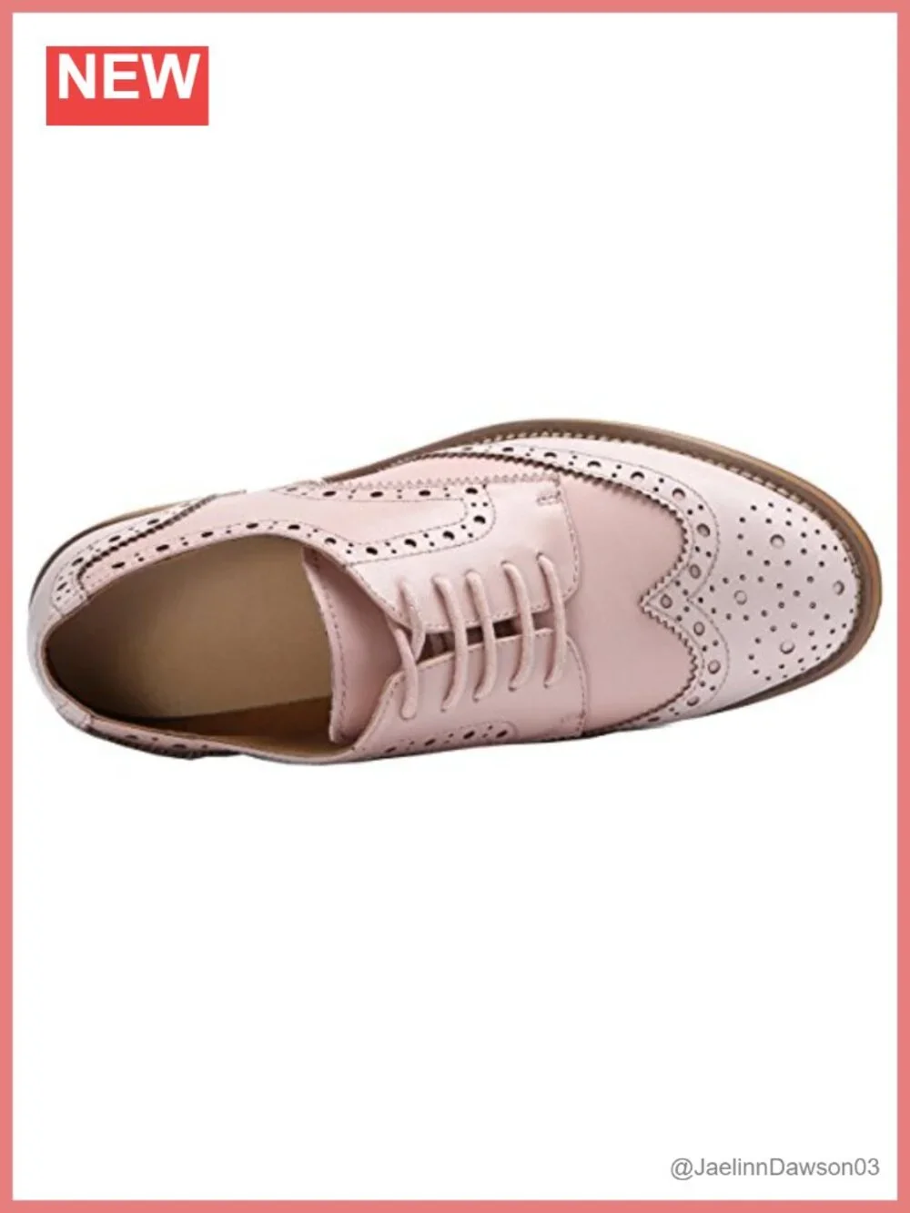 Women's Leather Oxford Shoes Lace-Up Flat Comfortable